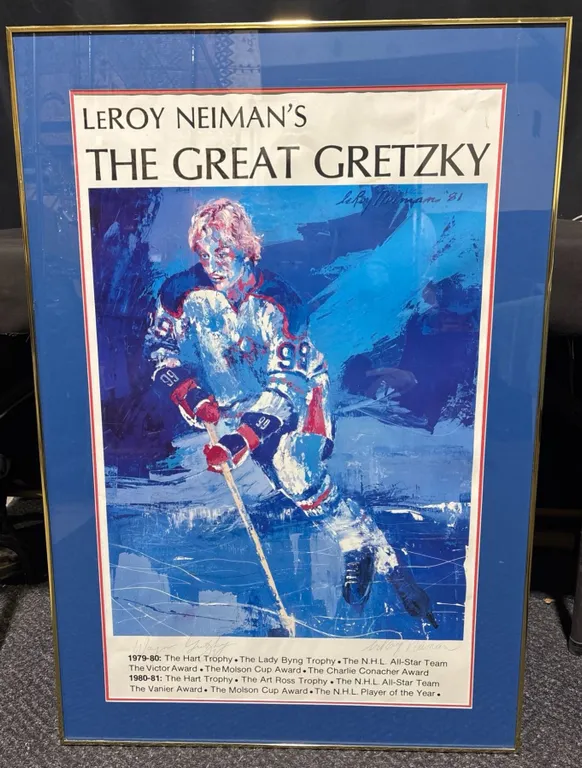 LeRoy Neiman's The Great Gretzky Print Signed by Wayne Gretzky