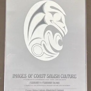 Framed Images of Coast Salish Culture Poster, 1985, Fraser Valley College Exhibition