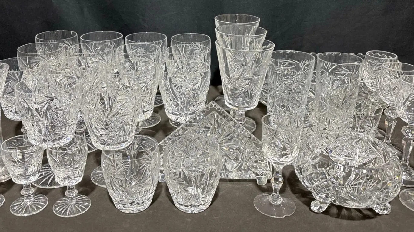 Cut Crystal Glassware Assortment