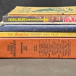 9 Cookbooks Including Better Homes, Purity, Watkins, Plus Family Physician Book