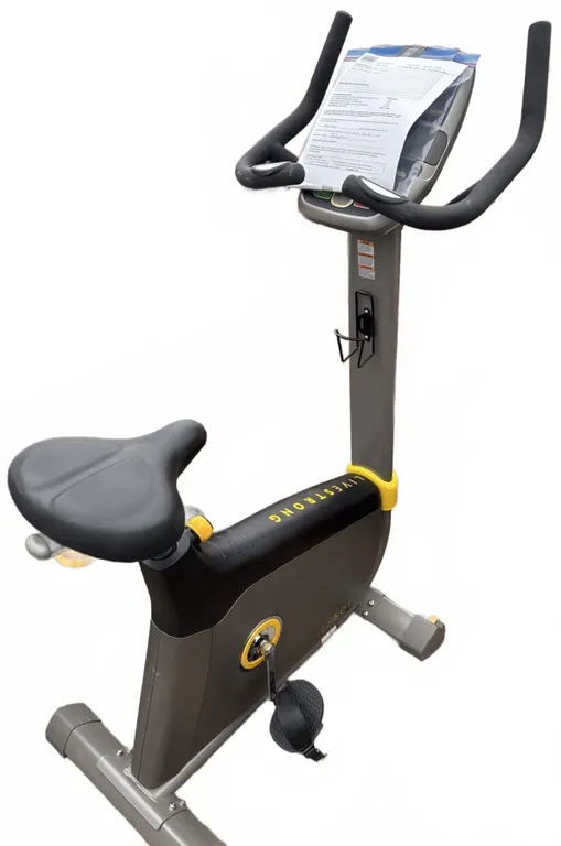 Livestrong LS5.0U Upright Exercise Bike with Console, Power Adapter, Manual