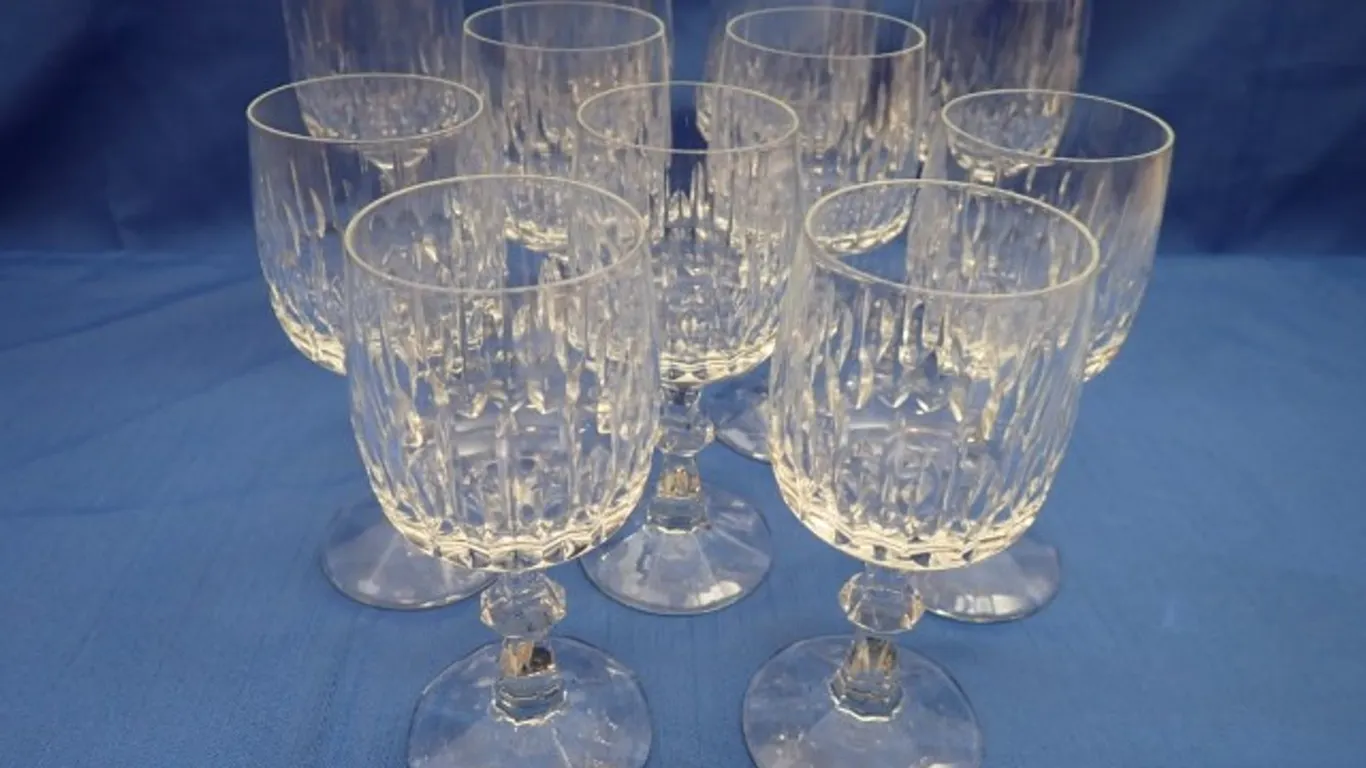 Crystal Stemmed Wine Glasses