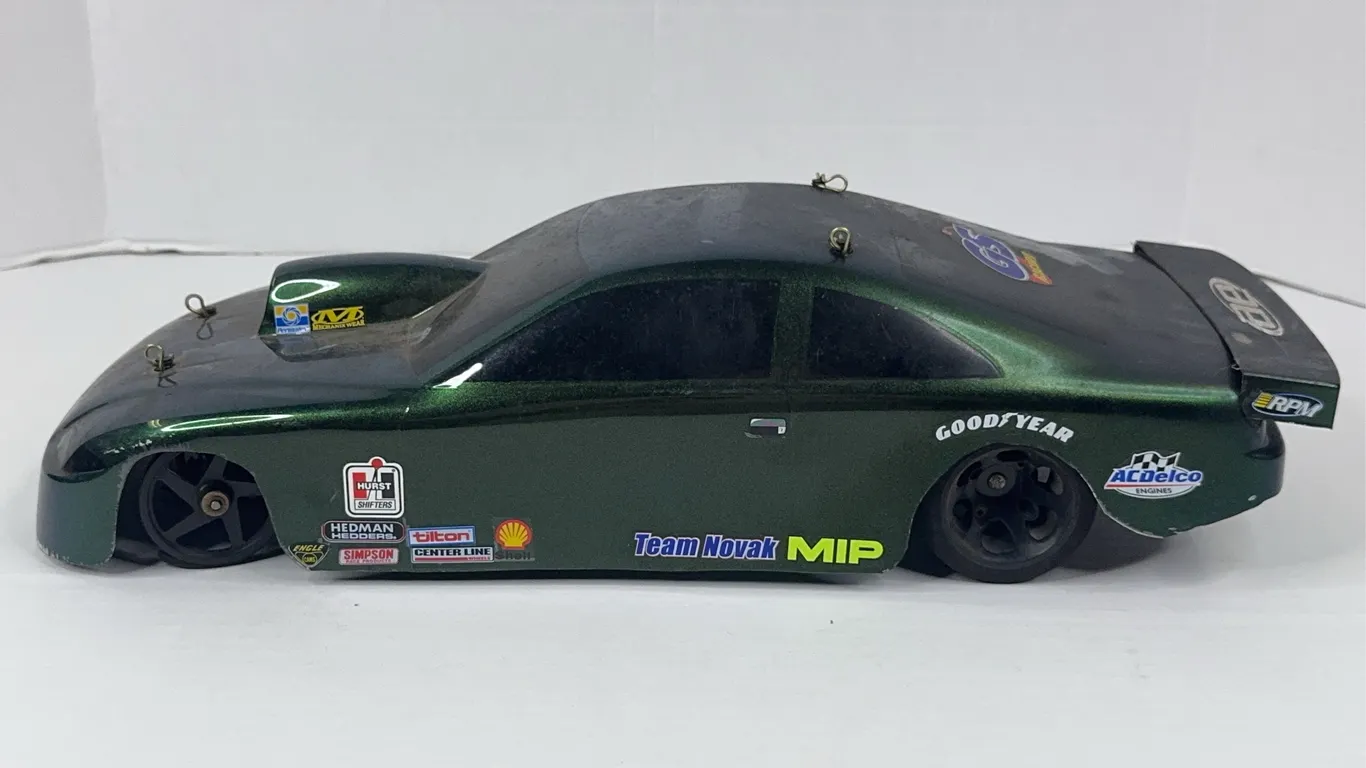 Custom Electric RC Drag Car Pro Mod Metallic Green Body