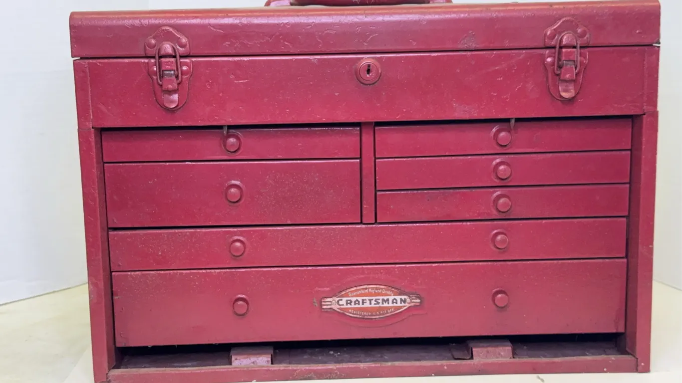 Craftsman Machinist Chest with RC Model Engines and Parts