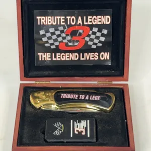 Dale Earnhardt #3 Tribute Pocket Knife and Lighter Set in Box