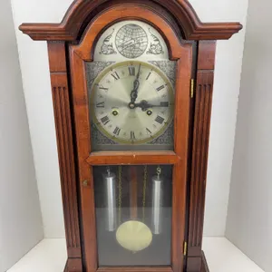 Tempus Fugit 31 Day Wooden Pendulum Wall Clock Chime
