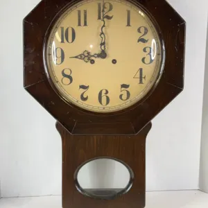 Trend Clocks by Sligh Octagonal Schoolhouse Regulator Wall Clock