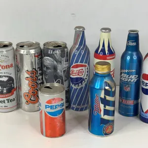 Collectible Soda and Beer Cans Including Pepsi Bud Light Coors