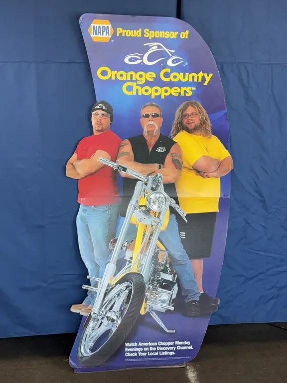 NAPA Auto Parts American Chopper Cardboard Standee Display Sign