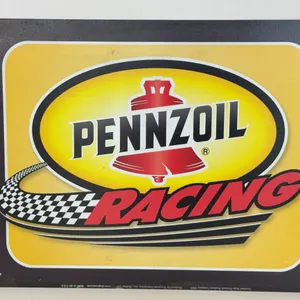 Pennzoil Racing Tin Advertising Sign Desperate Enterprises 2002