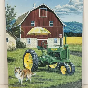 John Deere Metal Sign Neal Anderson Air Conditioned A Farm Tractor