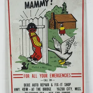 Dixie Auto Repair Yazoo City Mississippi Metal Advertising Sign