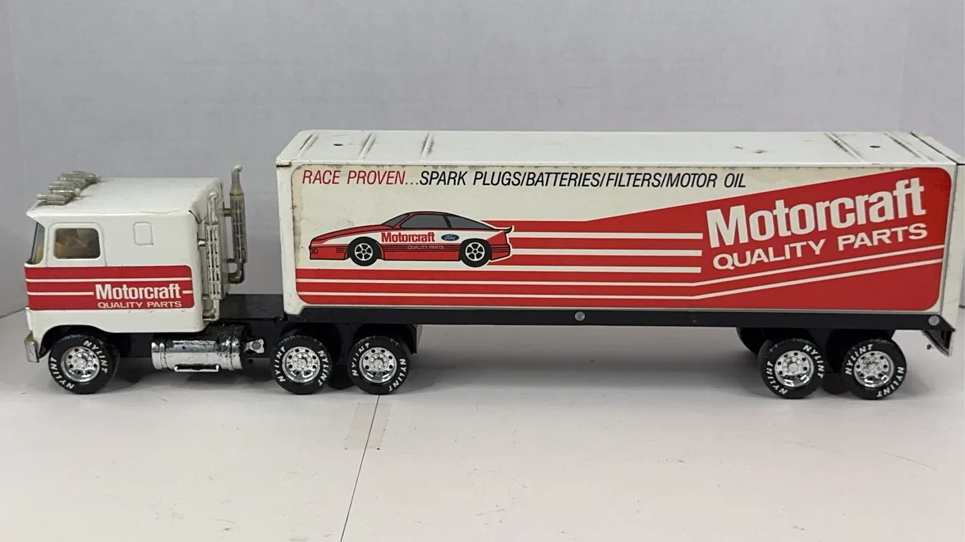 Nylint Ford Motorcraft Quality Parts Tractor Trailer Diecast Toy Truck