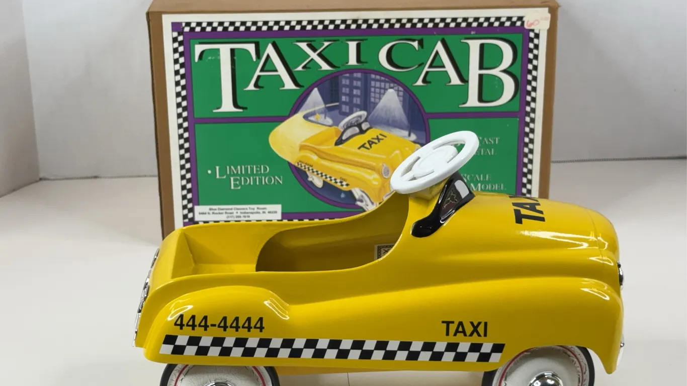 Xonex Diecast 1:3 Scale Taxi Cab Pedal Car Model