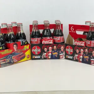 Coca-Cola NASCAR Commemorative 8 oz Glass Bottles Six-Packs