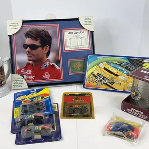 Jeff Gordon NASCAR Memorabilia Lot Framed Photo Diecast Cars and Mugs