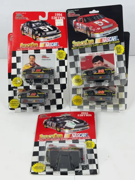Racing Champions NASCAR Havoline Diecast Cars Davey Allison Ernie Irvan