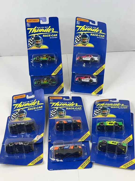 Matchbox Days of Thunder Diecast Race Cars Carded Lot