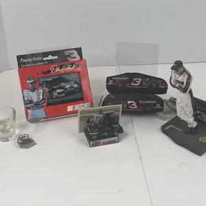 Dale Earnhardt Sr NASCAR Collectibles Lot Figurine Diecast Cards