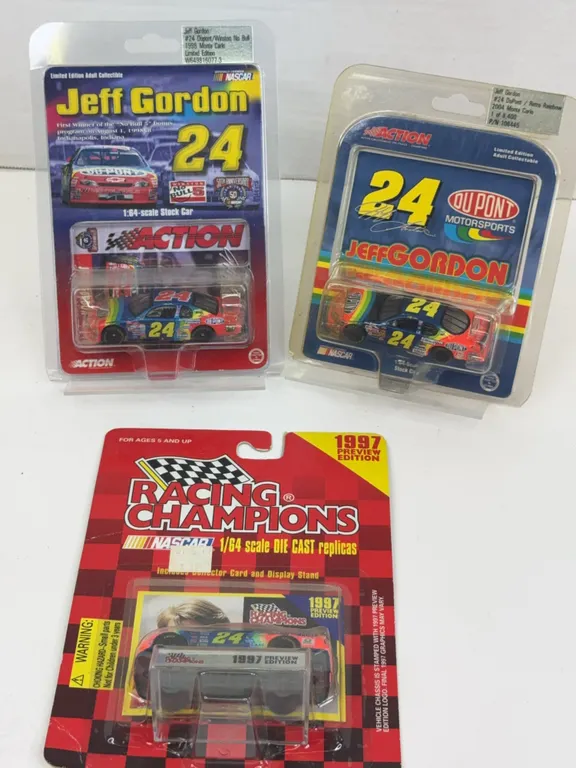 Jeff Gordon 1:64 Scale Diecast NASCAR Model Cars Lot of 3