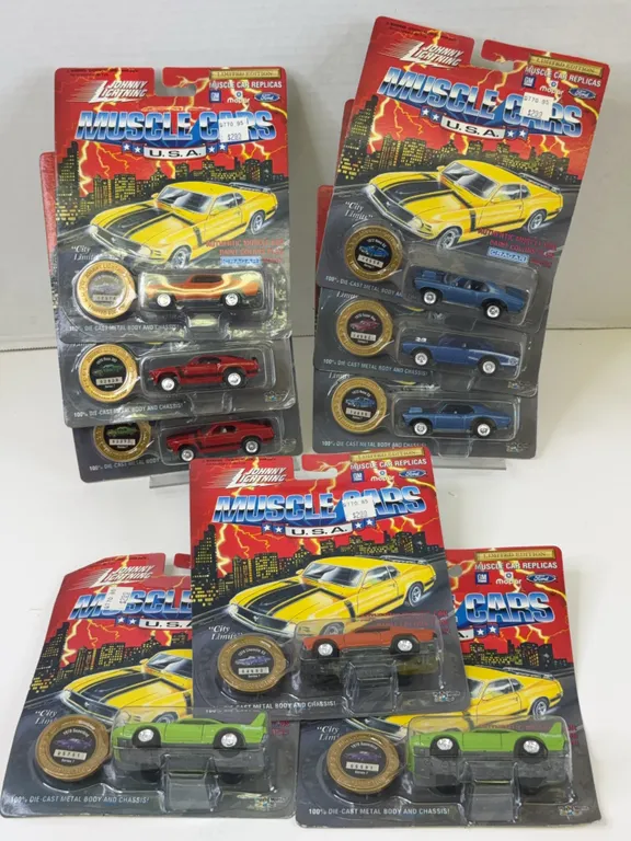 Johnny Lightning Muscle Cars USA Series 7 Diecast Vehicles Lot of Nine