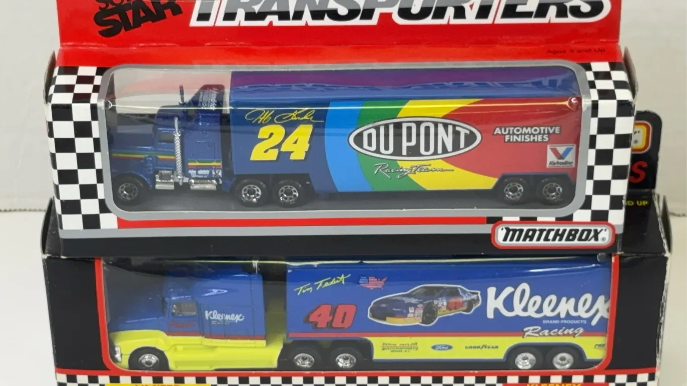 Matchbox Super Star Transporters NASCAR Hauler Trucks Set of Two