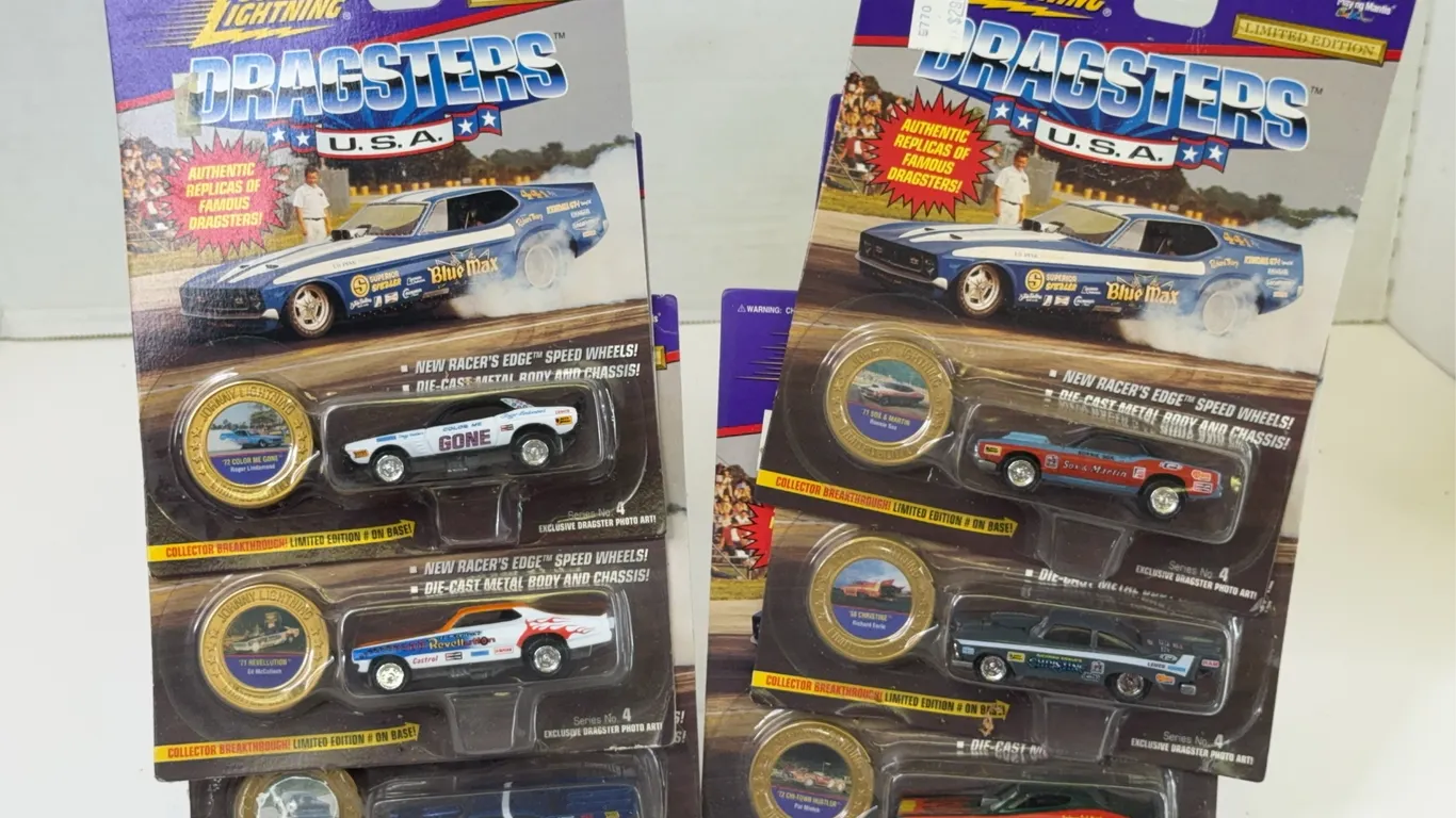 Johnny Lightning Dragsters USA Series 4 Die-Cast Vehicles Lot of Six