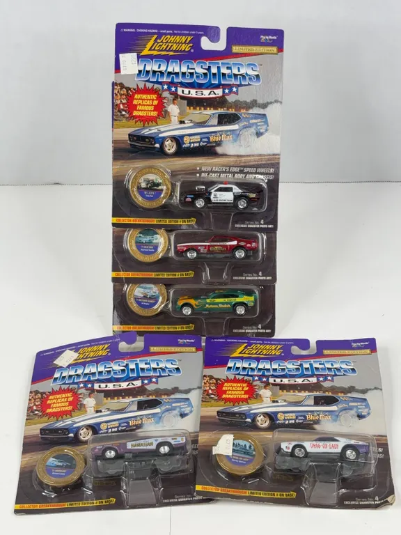 Johnny Lightning Dragsters USA Series 4 Die-Cast Cars Lot of Five