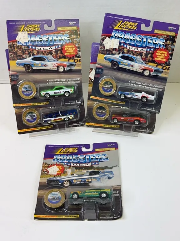 Johnny Lightning Dragsters USA 1:64 Die-Cast Cars Lot of 5