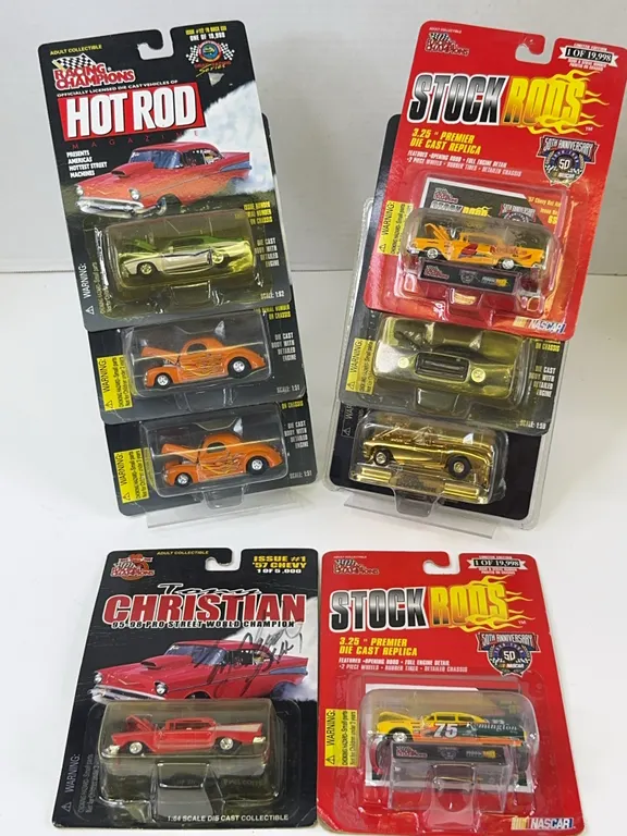 Racing Champions Hot Rod and Stock Rods Die-Cast Cars Lot of Seven