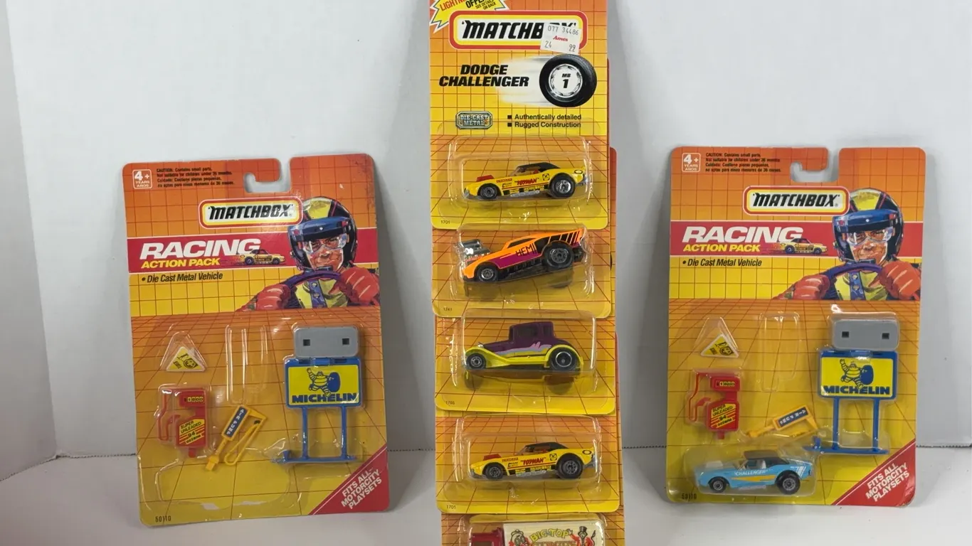 Matchbox Die-Cast Vehicles and Racing Action Packs Assortment