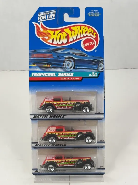 Hot Wheels Tropicool Series Classic Caddy Die-Cast Cars Lot of Three