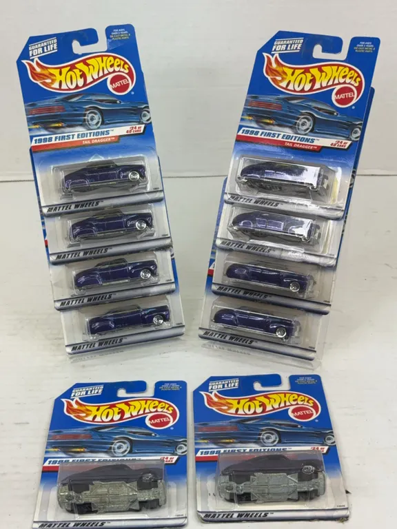 Hot Wheels 1998 First Editions Tail Dragger Diecast Car Lot