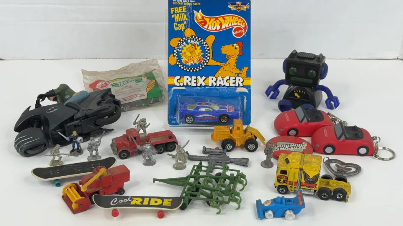 Die-Cast Vehicle Lot Featuring Hot Wheels C. Rex Racer And Matchbox