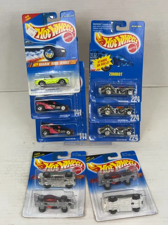 Hot Wheels 1990s Diecast Vehicle Lot Zombot Shock Factor Cobra