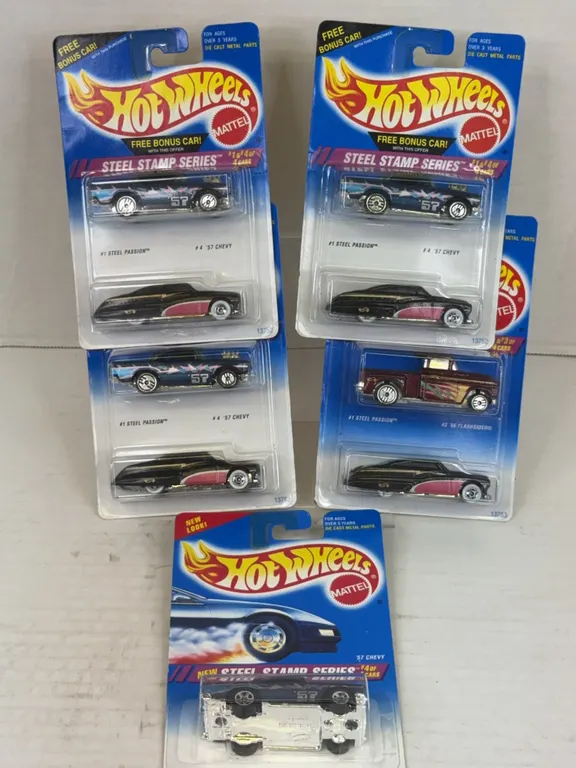 Hot Wheels 1994 Steel Stamp Series Diecast Car Lot