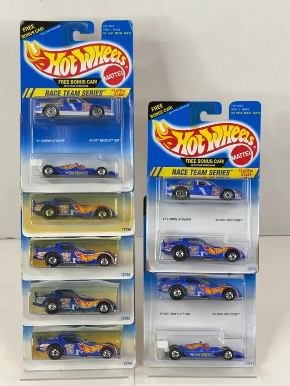 Hot Wheels Race Team Series Diecast Vehicles Lot of 7