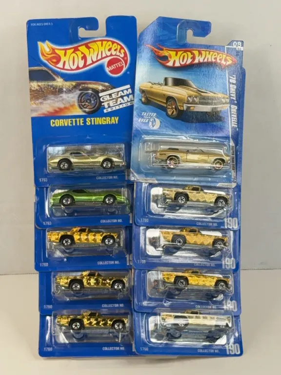 Hot Wheels Gleam Team Corvette Stingray Chevelle Diecast Lot