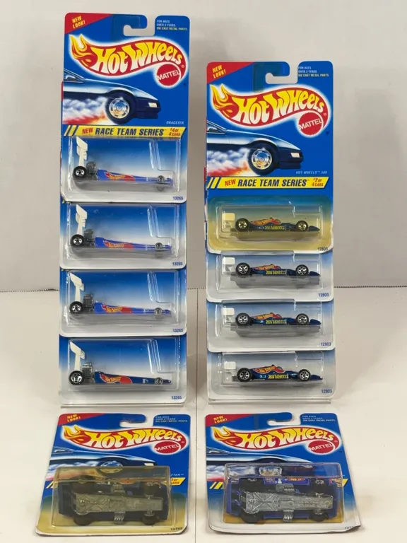 Hot Wheels Race Team Series Diecast Cars Lot of 10