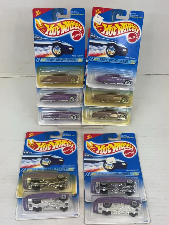 Hot Wheels 1994 Pearl Driver Series Pearl Passion Diecast Vehicles Lot of 10