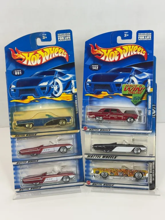 Hot Wheels Die-Cast Cars Lot of Six 2000-2003 Blister Packs