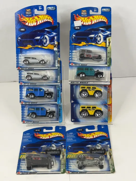 Hot Wheels Diecast Car Collection Featuring First Editions and Wild Wave