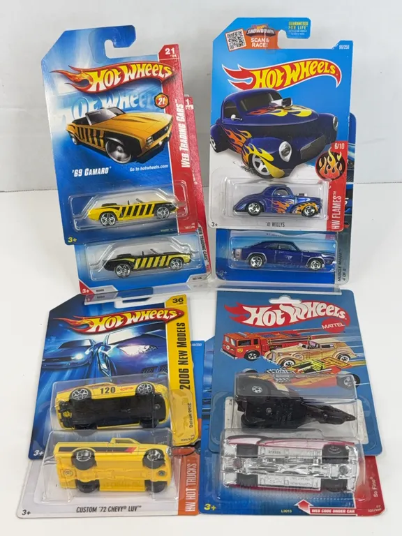 Hot Wheels Carded Diecast Cars Including Camaro Charger Willys Lot