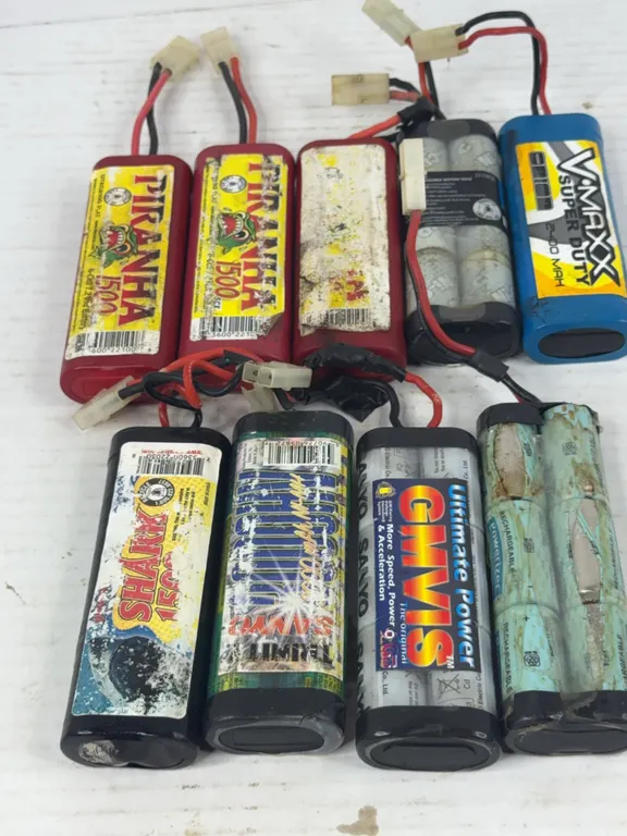 Assorted RC Car 7.2V Ni-CD and Ni-MH Rechargeable Battery Packs Lot
