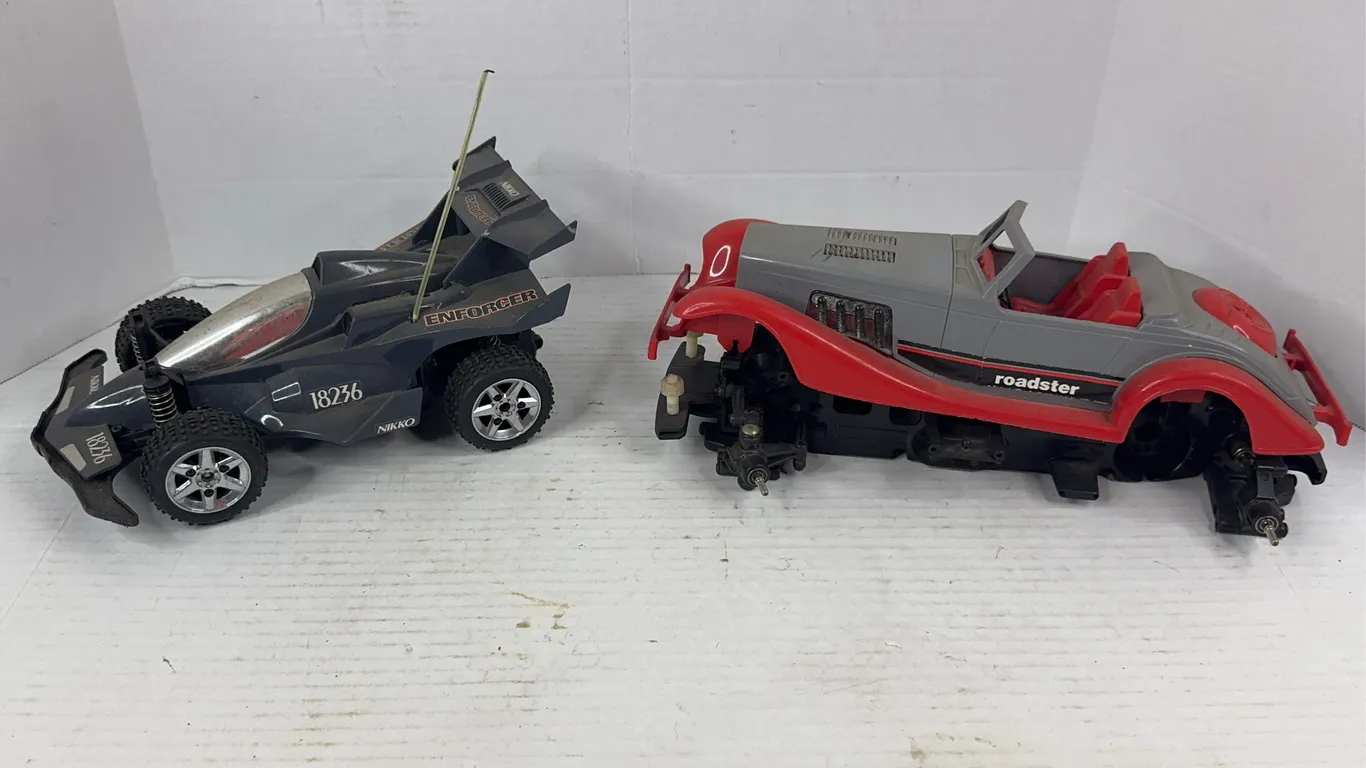 Nikko Enforcer RC Buggy and Roadster Chassis Body Lot