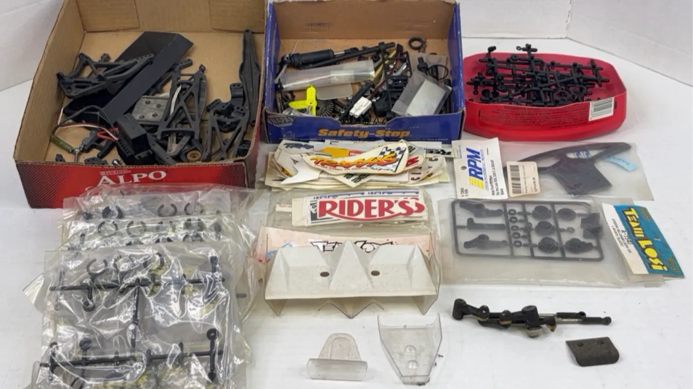 Assorted RC Car Parts Team Losi RPM Traxxas Decals