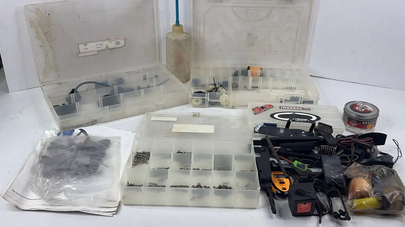 Traxxas Revo Nitro RC Car Parts Hardware and Organizers