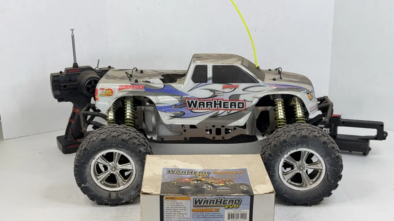 DuraTrax Warhead Nitro RC Monster Truck with Controller