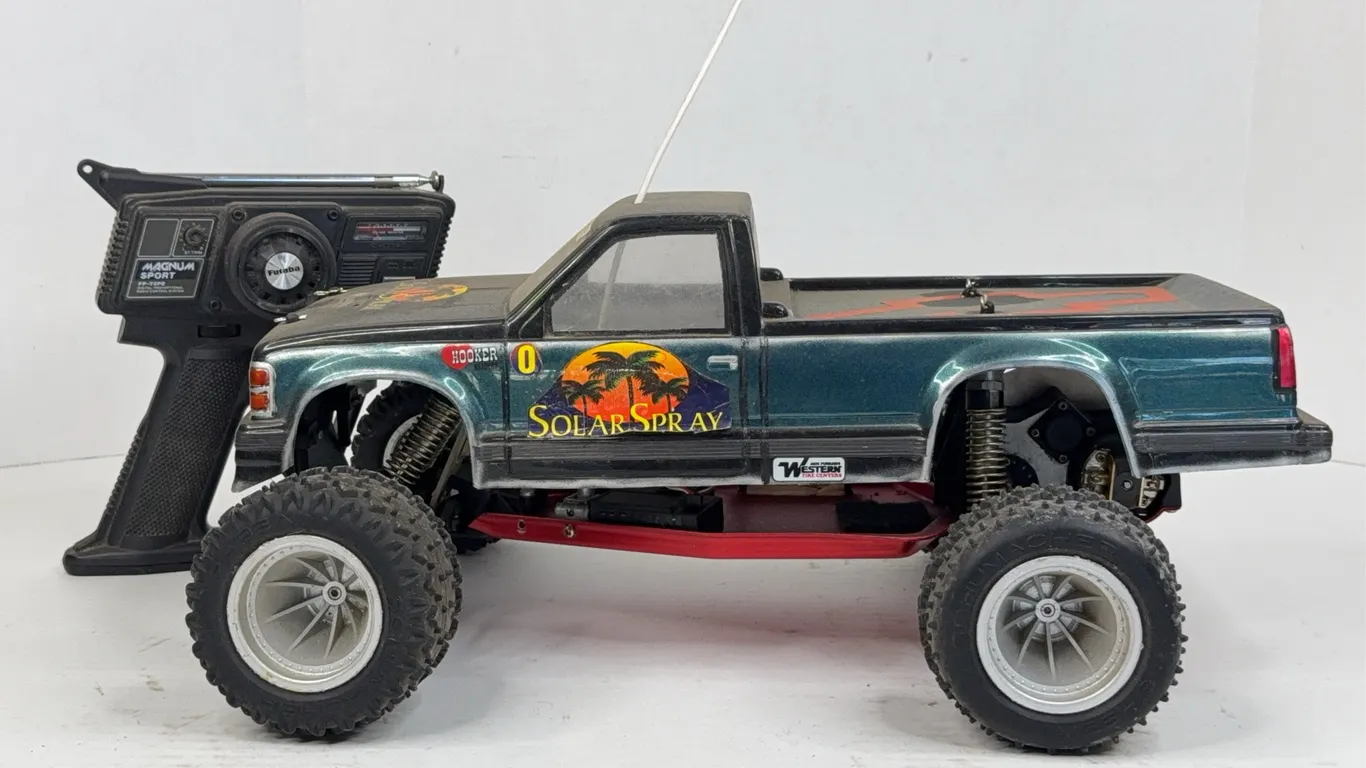 Custom RC Stadium Truck with Futaba Magnum Sport Transmitter