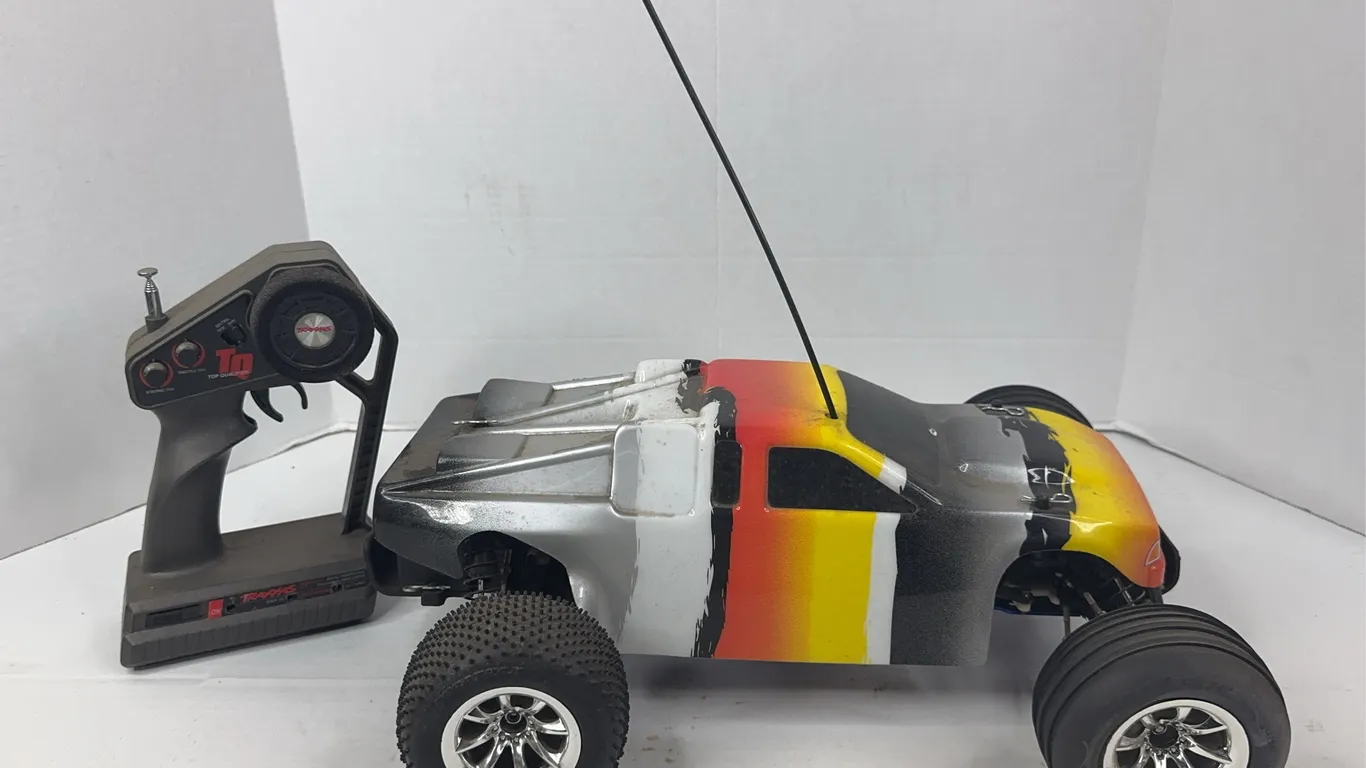 Traxxas Nitro Rustler RC Stadium Truck with TQ Radio Transmitter